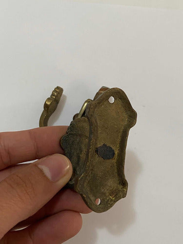 2 Suportes Antigos De Bronze Para Cortina - Peq Lote 2