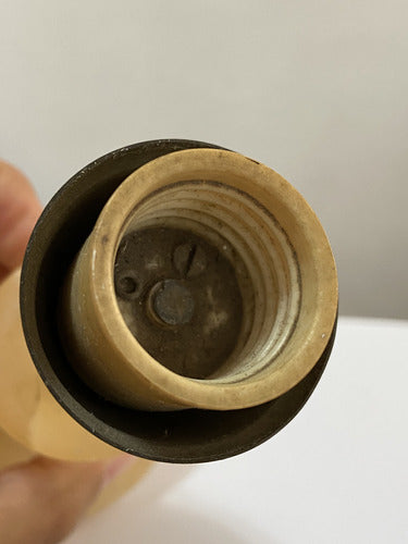 Luminária Antiga De Mesa Em Alabastro