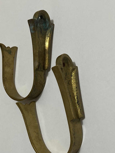 Suportes Antigos De Bronze Para Cortina Lote 3