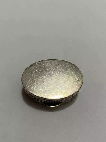 Antiga Caixa De Prata Porta Comprimidos Joias Com Desenhos