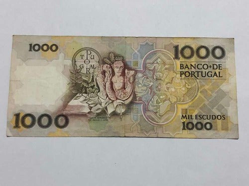 Cédula Antiga 1000 Mil Escudos Banco De Portugal