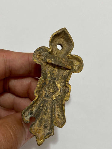 Antigo Suporte Gancho De Parede Em Bronze Ornamentado