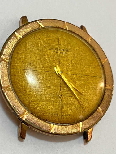Relógio Antigo Suíço Lausanne 17 Rubis Swiss Made Dourado