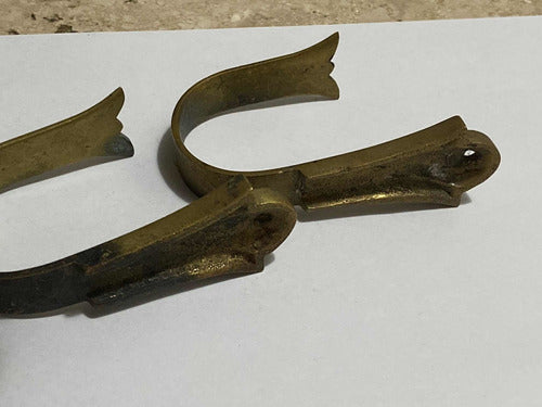 Suportes Antigos De Bronze Para Cortina - Lote 6