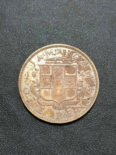 Moeda Antiga Jamaica 1945 1 Penny
