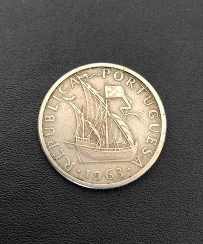 Moeda Antiga Portugal 1963 5 Escudos