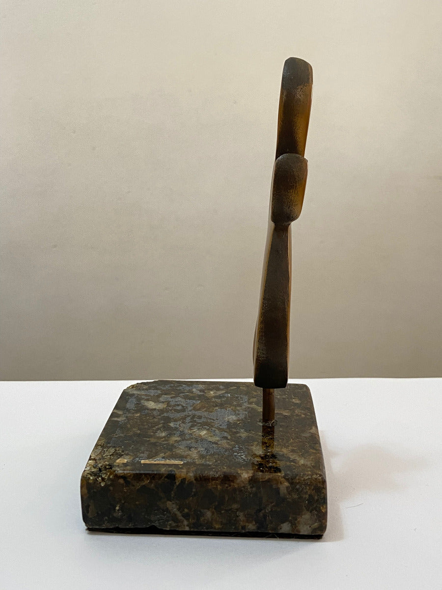 Escultura Abstrata Assinada - Signe Möbus - Com Certificado Dourado