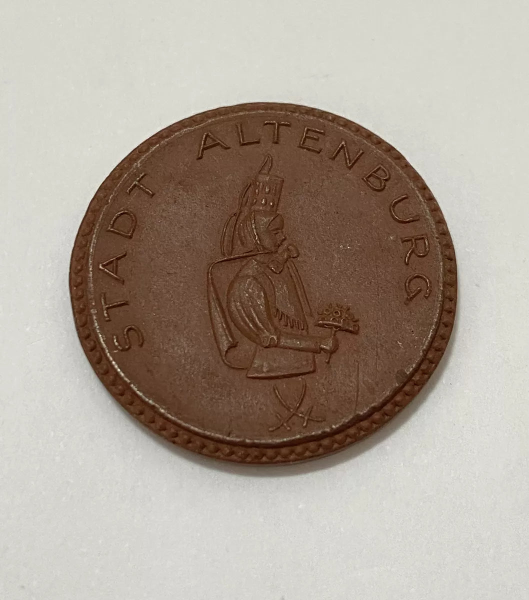 Moeda Antiga Alemanha 1921 2 Mark Stadt Altenburg Porcelana