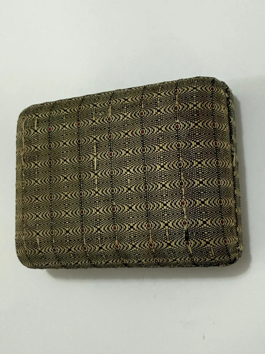 Caixa Porta Jóias Antiga Forrada Em Tecido Decorado