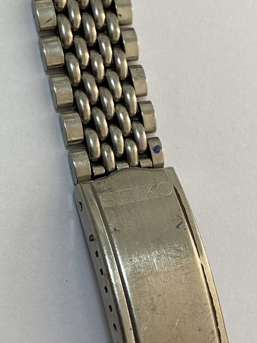 Pulseira De Relógio Antiga Prata Seiko 18mm