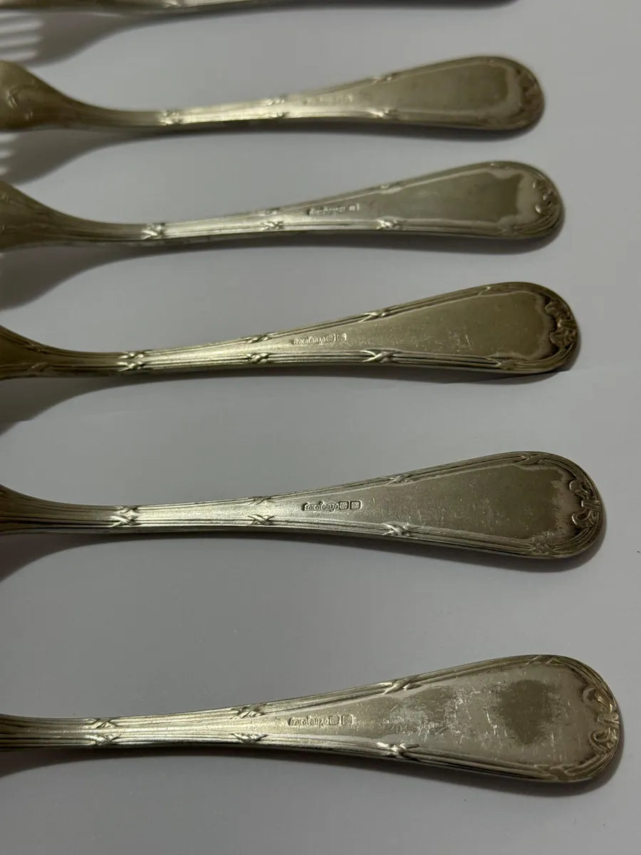 Faqueiro Antigo Fracalanza Modelo Lacinho 35 Peças Prateado