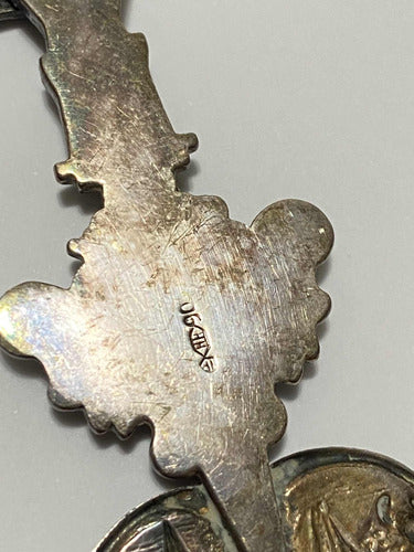 infusor de chá antigo moinho europeu holandês prata c/ marca