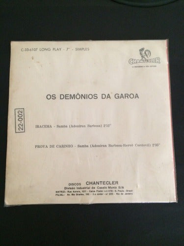 Disco Antigo Demonios Da Garoa Iracema Prova De Carinho