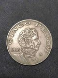 Moeda Antiga Mexico 1976 5 Pesos