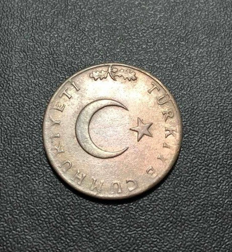 Moeda Antiga De Bronze 1959 Turquia 10 Kurus