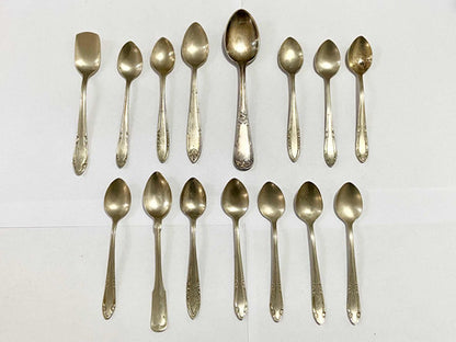 Coleção Colheres Antigas Prata Alpaca Wolff