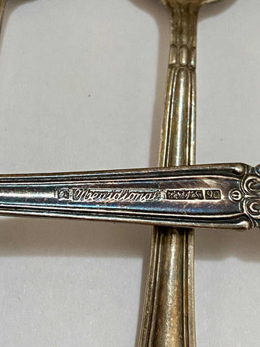 Colheres Antigas Meridional Prata Epns 90 + Raspador