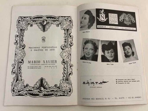 Revista Antiga Programa Teatro Municipal Rio De Janeiro 1944