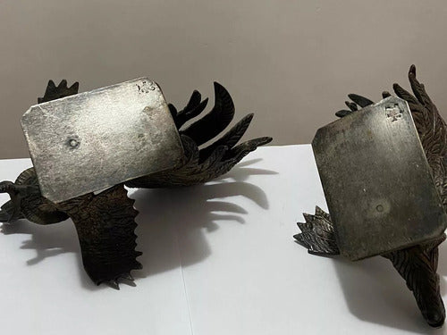 Escultura Antiga Galo de Briga em Bronze Bransdor (Par)