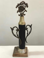 Troféu Antigo Futebol Campeão 32cm Metal Madeira