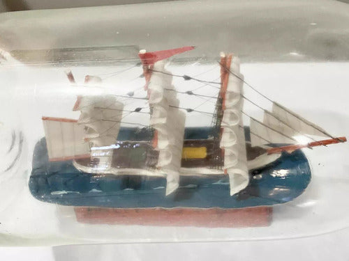 Antigo Barco Na Garrafa Caravela Angra Dos Reis