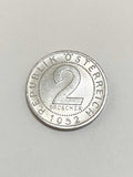 Moeda Antiga Austria 2 Groschen 1952