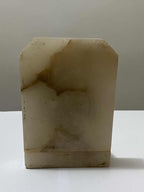 Antigo Aparador De Livros Elefante Em Bronze E Mármore