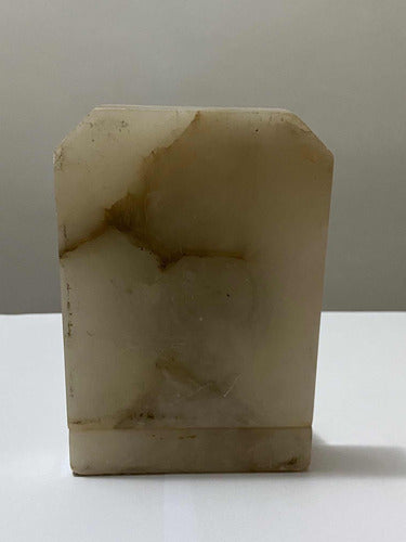 Antigo Aparador De Livros Elefante Em Bronze E Mármore