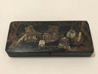 Caixa De Madeira Porta Joias Com Pintura Japonesa