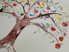 Quadro Gravura Antiga Árvore da Vida Litografia Assinada 41/65