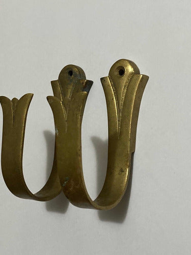 Suportes Antigos De Bronze Para Cortina Lote 3