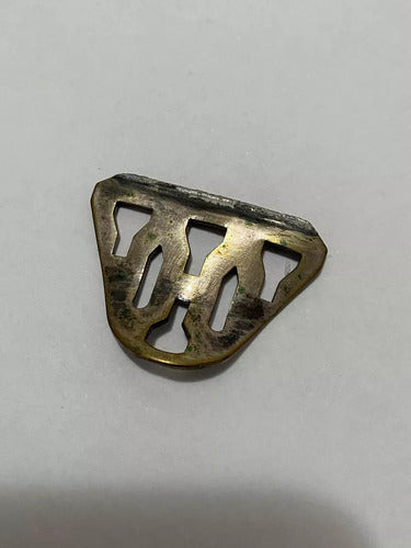 Bandeja Antiga Dourada Com Desenhos Florais