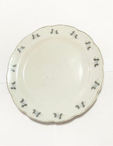 Prato Antigo De Porcelana Chinesa Marca Xiang Shan Florido