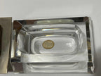 Antigo Isqueiro De Mesa Cristal West Germany