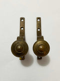 2 Suportes Antigos De Bronze Para Cortina - Lote 07
