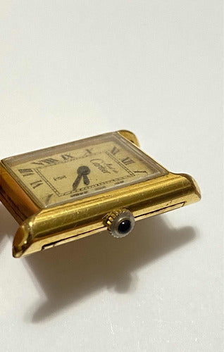 Relógio Antigo Must De Cartier A Corda Antigo Plaquer Ouro