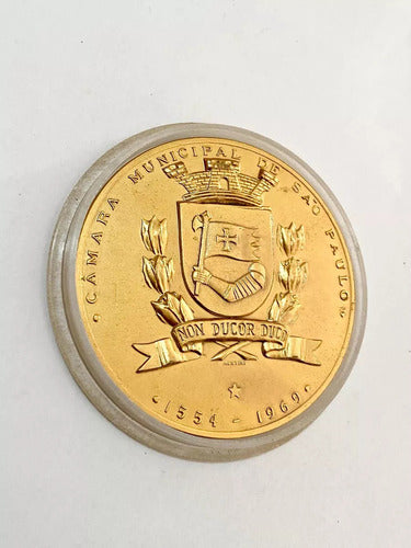 Antiga Medalha 1969 Palácio Anchieta São Paulo Dourada