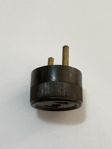 Tomada Antiga Em Baquelite Panan 6.a.250v Plug Macho