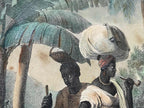 Quadro Litografia Antiga Deroi Rugendas Lavadeiras Rio 1835