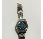 Relógio Antigo Citizen 21 Jewels Prata E Azul
