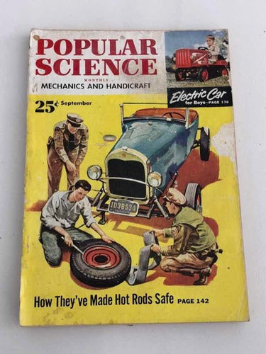 Revista Antiga De Automóveis Popular Science 1955 - Hot Rods