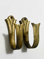 Suportes Antigos De Bronze Para Cortina - Lote 6