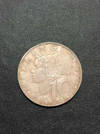 Moeda Antiga Prata Austria 1957 10 Shillings