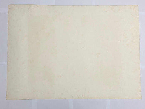 quadro gravura Antiga Circense Palhaço Saltimbancos Assinada 84