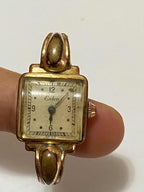 Relógio Antigo Suíço Eska Dourado 20 Microns