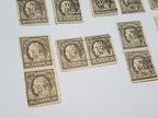 Selos Antigos Eua - 15 Cents New York N.y Benjamin Franklin