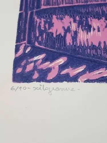 Quadro Gravura Paulo Menten 1971 - São Paulo Antigo - 6/10