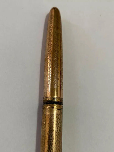 Antiga Caneta Sheaffer Dourada