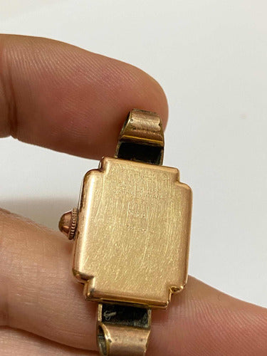 Relógio Antigo Suíço Eska Dourado 20 Microns