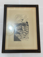 Quadro Antigo Nanquim Ladeira Do Vira Saia - M Hollender